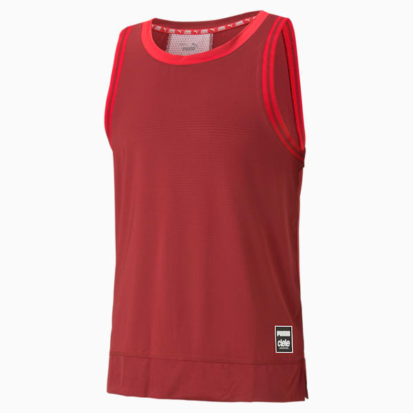 Playera de running sin mangas para hombre PUMA x CIELE, Intense Red, extralarge